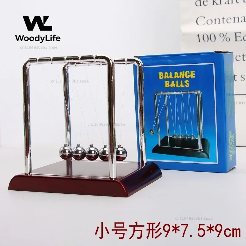Square T-shaped Newton pendulum, permanent motion meter collision ball Newton billiards home improvement view 6