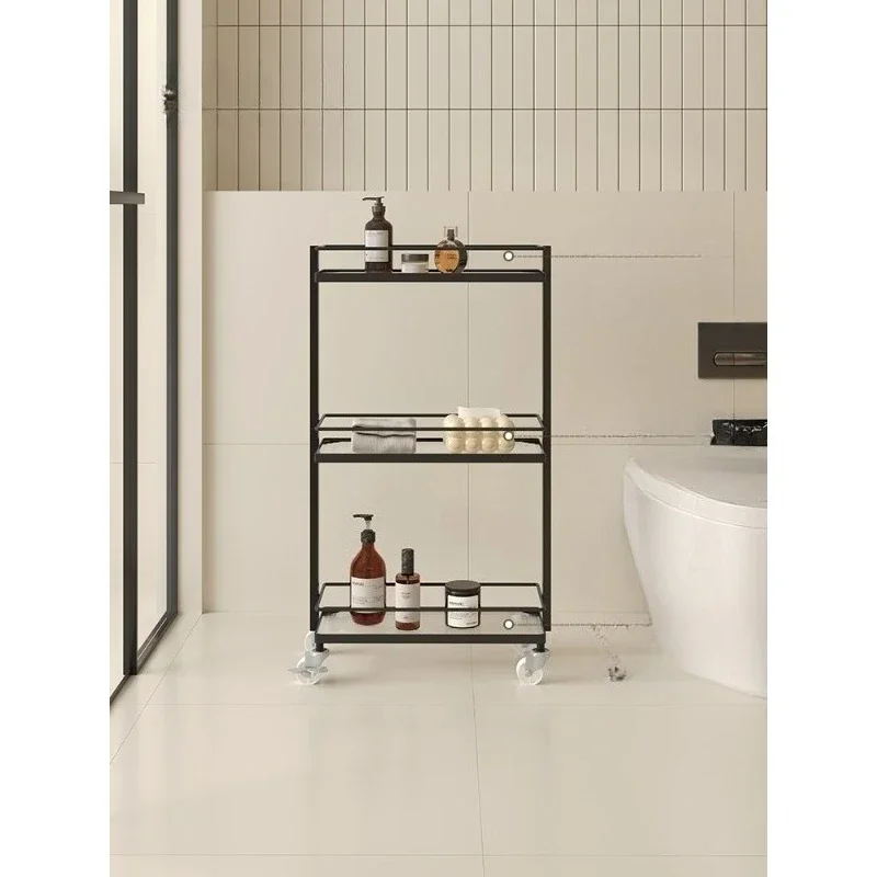 Toilet bathroom shower gel rack, waterproof cart, suitable for toilet crevices