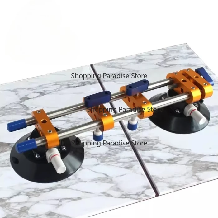 Granite Tools Supplies 6 Inch Manual  Rubber Vacuum Leveling Setter Stone Slab Seam Setter with Suction Rubber Cups