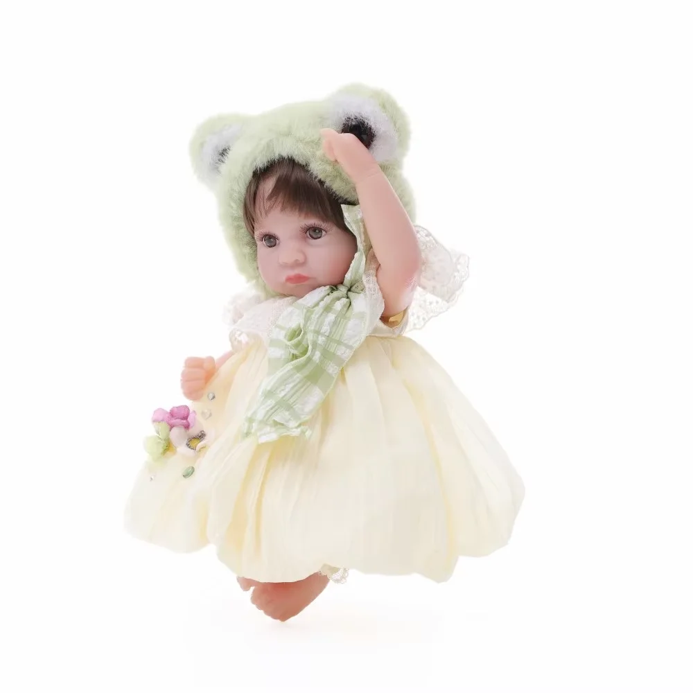 

Cloveray 12-дюймовая оригинальная виниловая кукла всего тела, милый плюшевый набор лягушек, высококачественные игрушки ручной работы для детей, подарки на день рождения, рождественские подарки