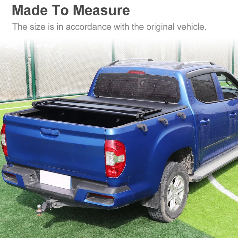 High Quality PU Soft Tri-Fold Tonneau SAIC T0 MG Extender Pickup Truck Bed Cover