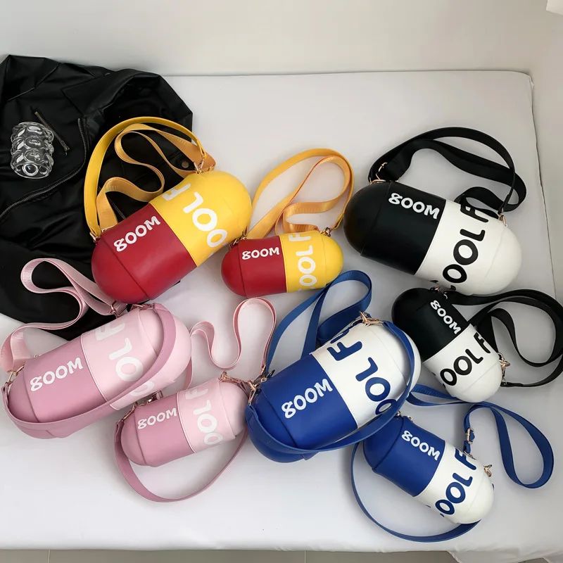 Personalized Funny Small Bag 2024 New Forest Sweet Girl Wide Shoulder Strap Crossbody Small Round Bag luxury designer handbag