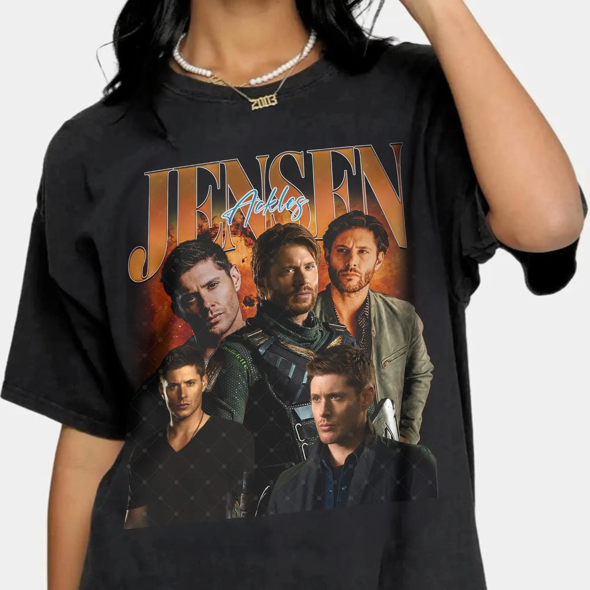 Limited Jensen Ackles 90s Shirt Vintage Jensen Ackles Shirt Jensen Ackles Graphic Y2k Clothing Jensen Ackles Shirt for Fan