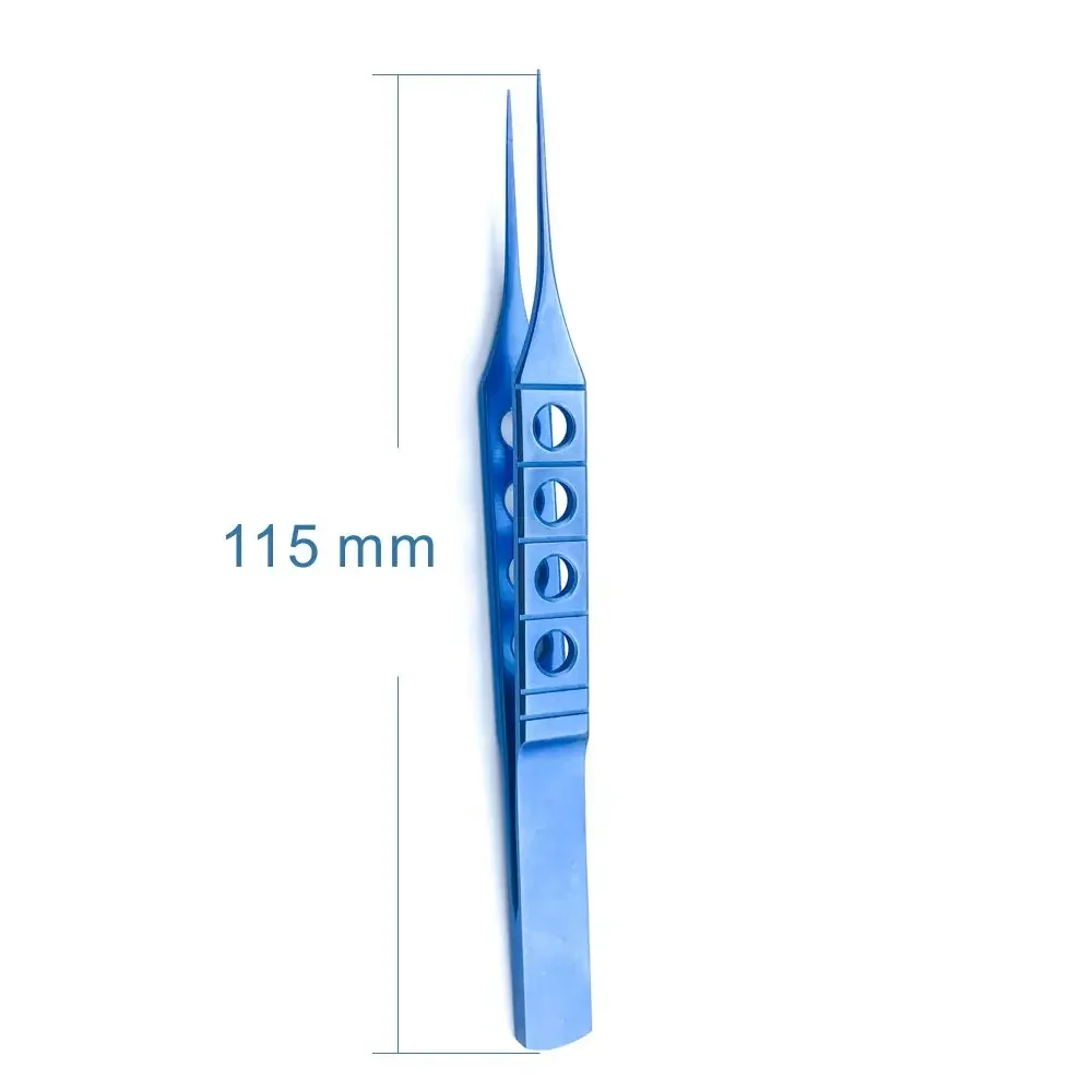 

Titanium Ophthalmic Tweezers 115mm/85mm Tying Forcep Straight Ophthalmic Surgical Instrument new