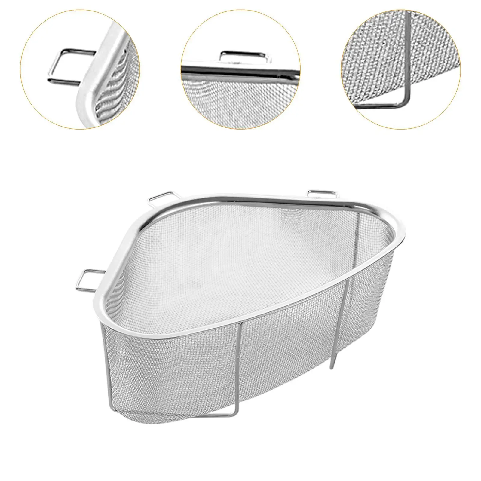 Colander Triangle Strainer Leftovers Drainer Basket for Cook Pasta Fruits