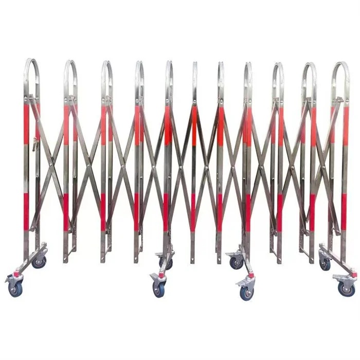 【Durable Using】Expandable Accordion Roadblock Portable Metal Retractable Fencing Temporary Traffic Road Safety Divider Fence