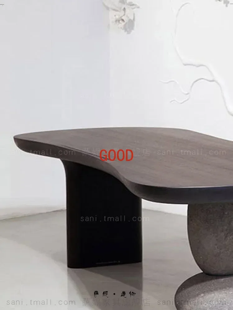 Solid Wood Creative Dining Table, Modern 6-Person Dining Table and Chair