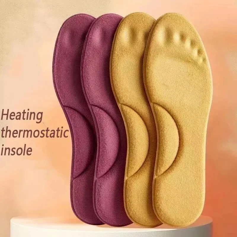 2026 Self Heating Insoles Thermostatic Thermal Insole Massage Memory Foam Arch Support Shoe Pad Heated Pads Winter Men Women2026 view 2