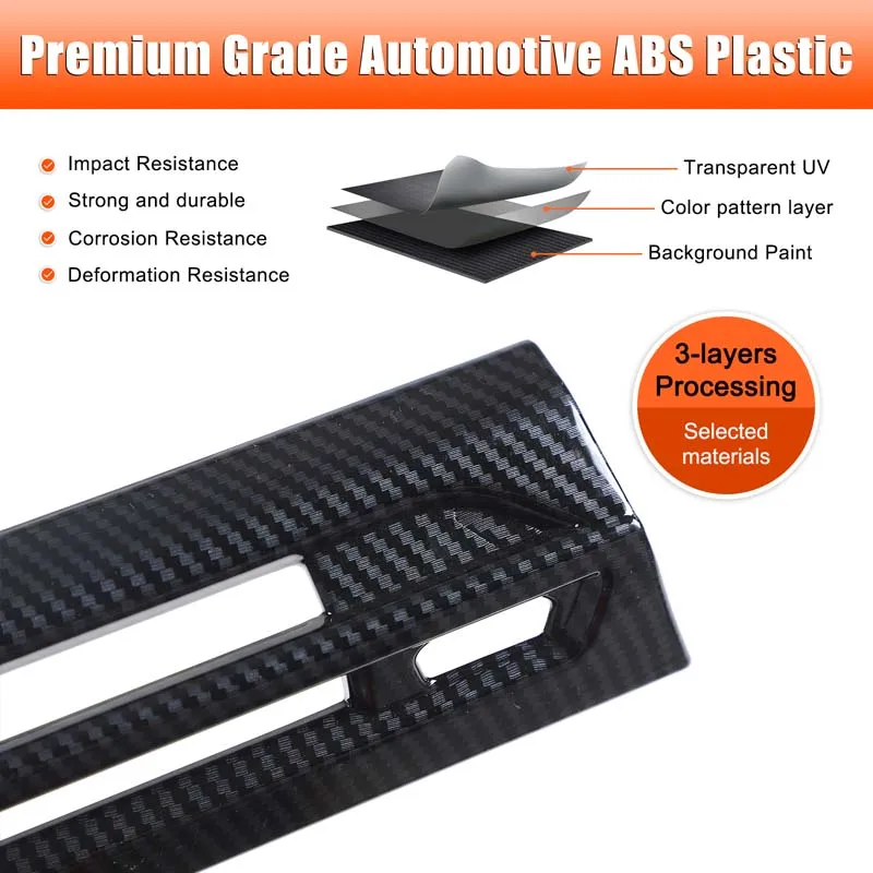 

Декоративная накладка на рамку воздуховода центральной консоли из ABS-пластика под карбон для BMW iX 2022-2024 годов, аксессуары для интерьера автомобиля