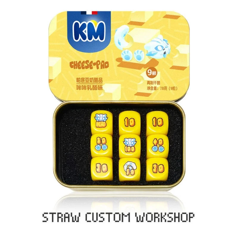 

Набор игральных костей PTCG Cheese Chien-Pao Scarlet/Violet Series для карточной игры, аниме, мультфильм, DIY, индикатор повреждений, смоляные кубики, подарок