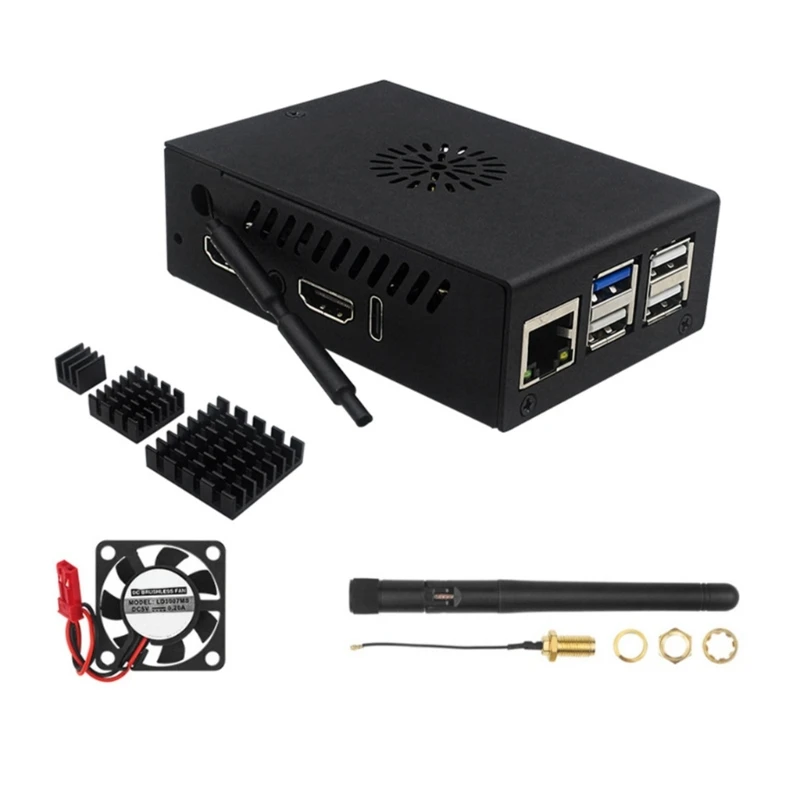 Aluminiowa obudowa do obudowy Orange 5 Board cichym, wydajnym wentylatorem zwiększa wydajność Opcja radiatora