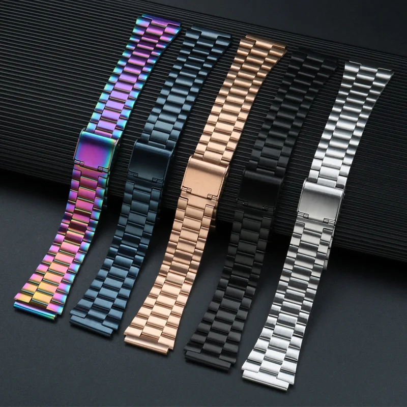 Fine steel watchband for CASIO steel wristband A158 / A159 / A168 /A169 /B650 /AQ230/ 700 small gold watch series 18mm Bracelet