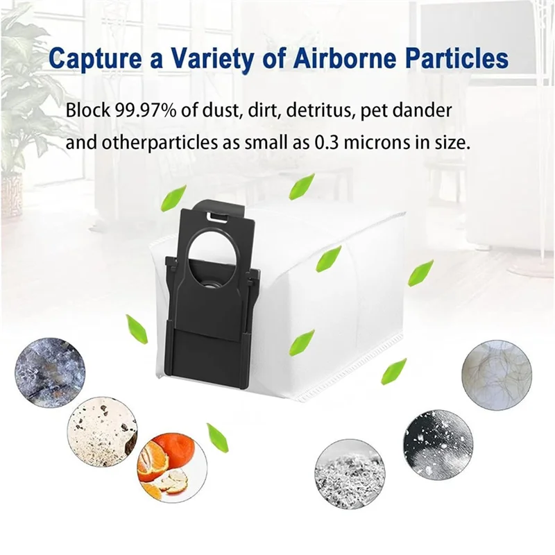 مجموعة أكياس الغبار البديلة A76G للمكنسة الكهربائية الفارغة الذاتية Mova P10 Pro Ultra، P10 Ultra، S20 Ultra