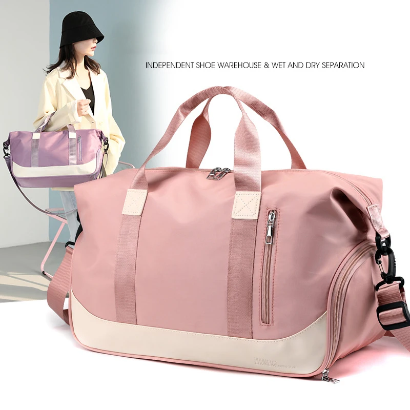 

Large Capacity Portable Travel Bag Sports Swimming Yoga Short Distance Crossbody Bag Breathable Waterproof Bags for Woman