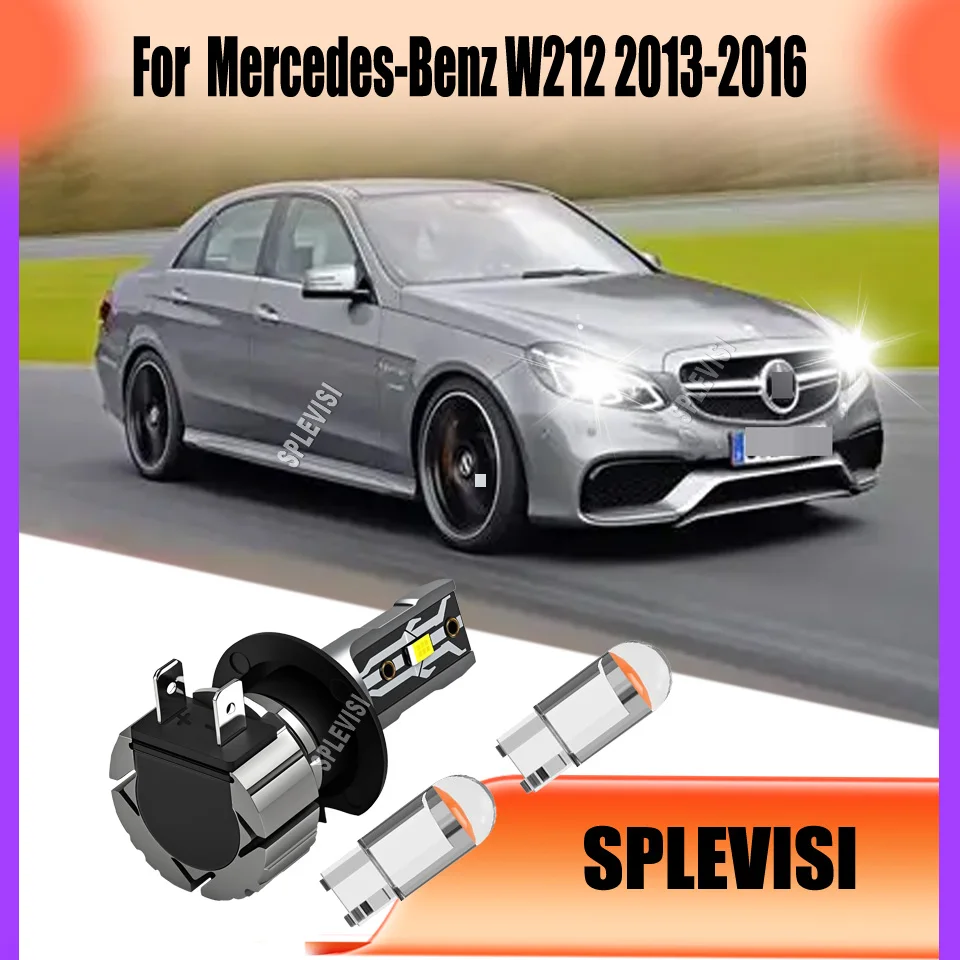 

H7 75W LED CSP Xenon White Headlight, Mini Size Design Direct Replacement For Mercedes-Benz W212 2013 2014 2015 2016