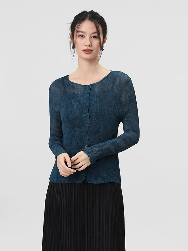 Women's Spring Summer Anti-Uv Folded Sleeveless Cardigan Lightweight Luxury Versatile Outerwear Breathable Air Conditioning