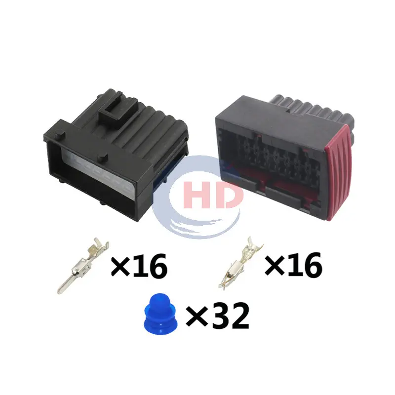 

1-20 sets 16pin auto wiring harness plug cable electric plug connector 1-964449-1 1-965427-1