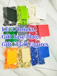 Bulk Compatible with LEGO bricks Gift Block Base Plates Marvel Figures 260g 17 Colors Kids DIY Toys Puzzle Creative Free play