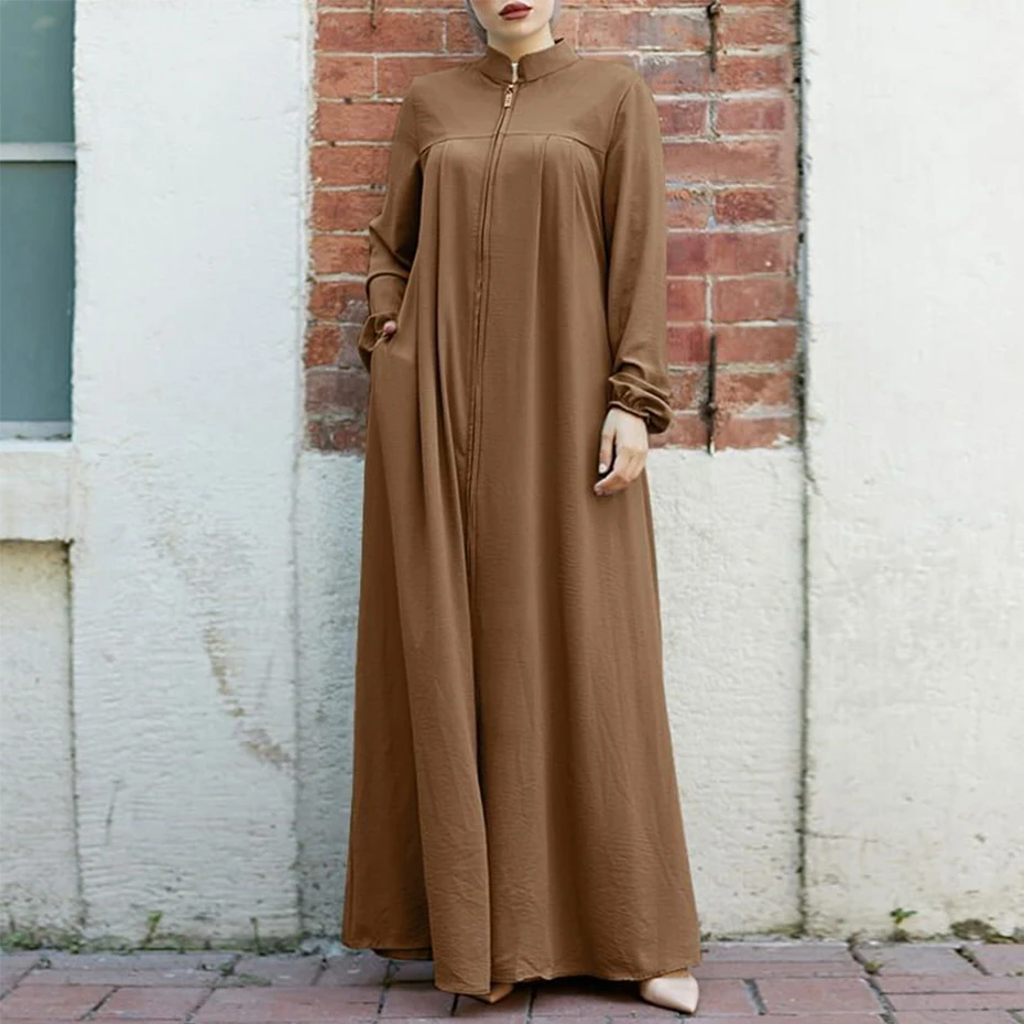 New Muslim Clothes for women Abaya Dress Solid Loose Islamic Prayer Long Dress Female Modest Outfits Ramadan Eid Clothing