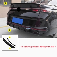 Car Style Rear Bumper Surround Plate Roof Trunk Spoiler Body Fixed Wind Tail Wing Cover For Volkswagen Passat B9/Magotan 2024 +