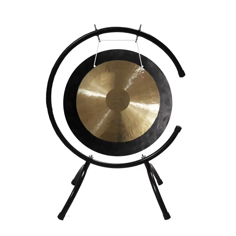 45cm Handmade Chinese Gong 18 Inch Sound Therapy Instrument with C Shape Holder for Meditation Healing and Yoga Practice 18