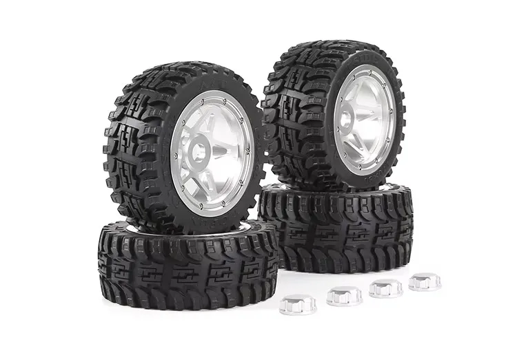 Zestaw pięcioramiennej piasty koła z aluminium CNC z oponami terenowymi do 1/5 ROFUN HPI BAJA 5B