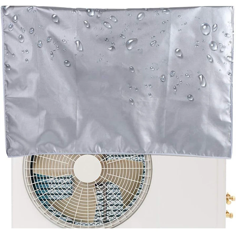 Outdoor Air Conditioner Sunscreen Rainproof Dust Protective Cover Host Slevee Hanging Air Conditioner Windscreen Rain Cover Set