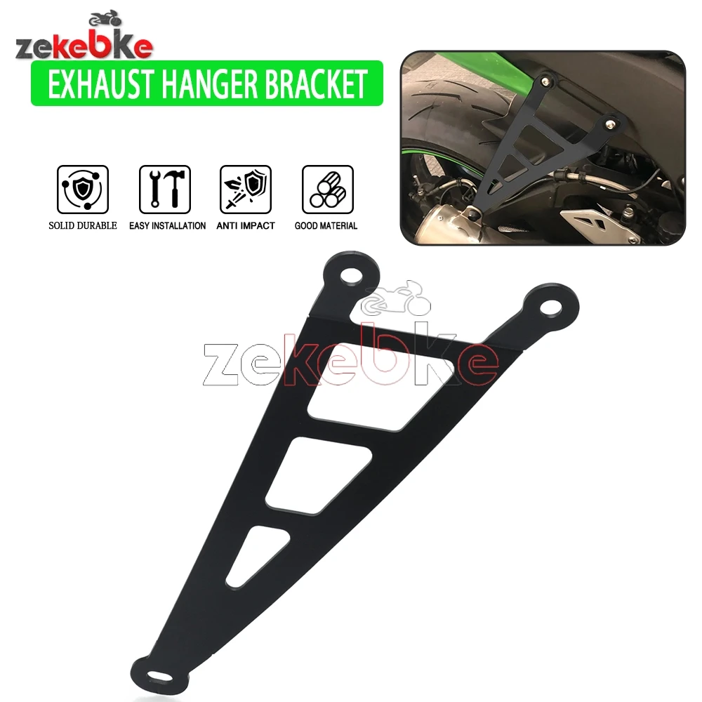 

For Kawasaki ZX6R Performance 2019-2021 Motorcycle Exhaust Hanger Bracket Black Accessories Muffler Support ZX-10R/ZX10R ZX636