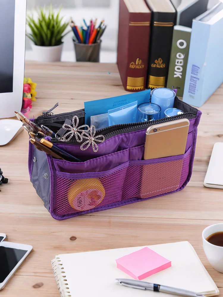 Multifunktionale Große Kosmetiktasche Tragbare Doppel-Reißverschluss Toilettenartikel Reisetasche Wickeltasche mit Mehreren Fächern – Detail 1