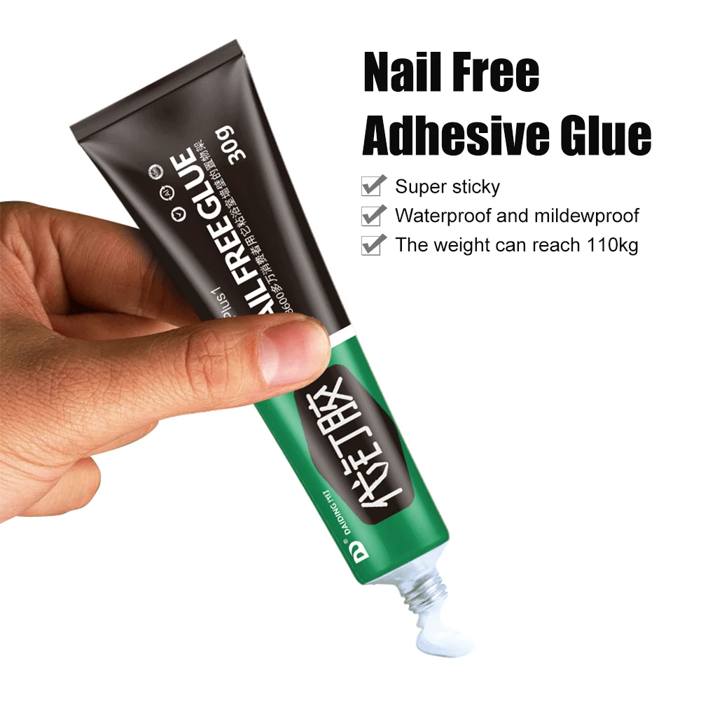 30/60g Strong Adhesive Glue All Purpose Glue Waterproof Quick Drying Nail Free Sealant Fix Glue For Wall Ceramic Tile Glass