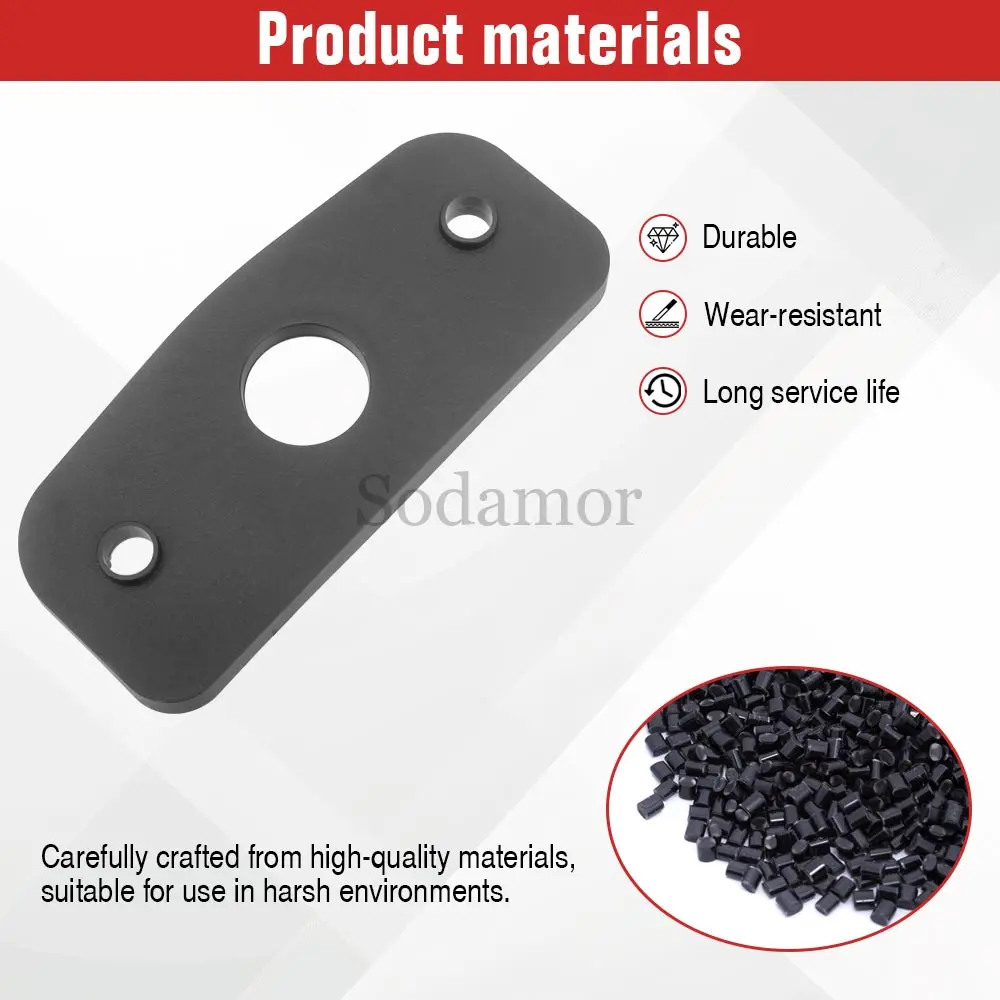 Cover Plate Latch Gloss Black Plastic For Polaris 2019 Polaris GENERAL 4 1000 EPS Ride Command Edition #5450510-070 2014-2024