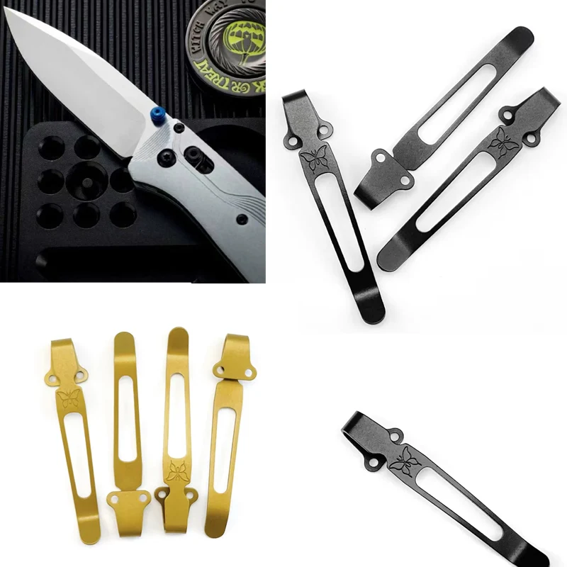 

Титановый карманный зажим для ножа с ЧПУ для Benchmade Bugout 535 Griptillian 551 940 980, Emerson Commander Zero Tolerance 0920 0640