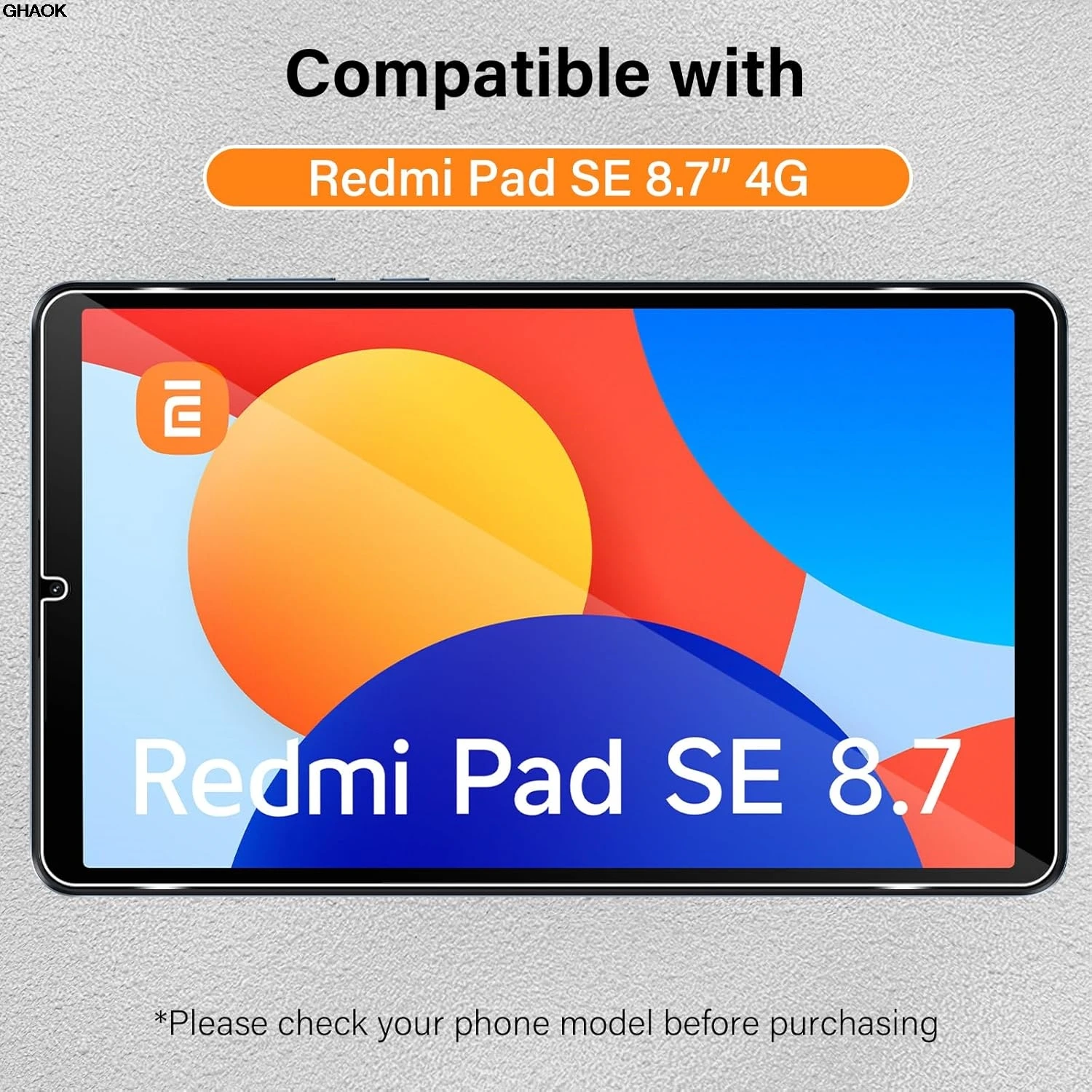2pcs 9H Tempered Glass For Xiaomi Redmi Pad SE 8.7'' 2024 Clear Anti Scratch Screen Protector Tablet Film