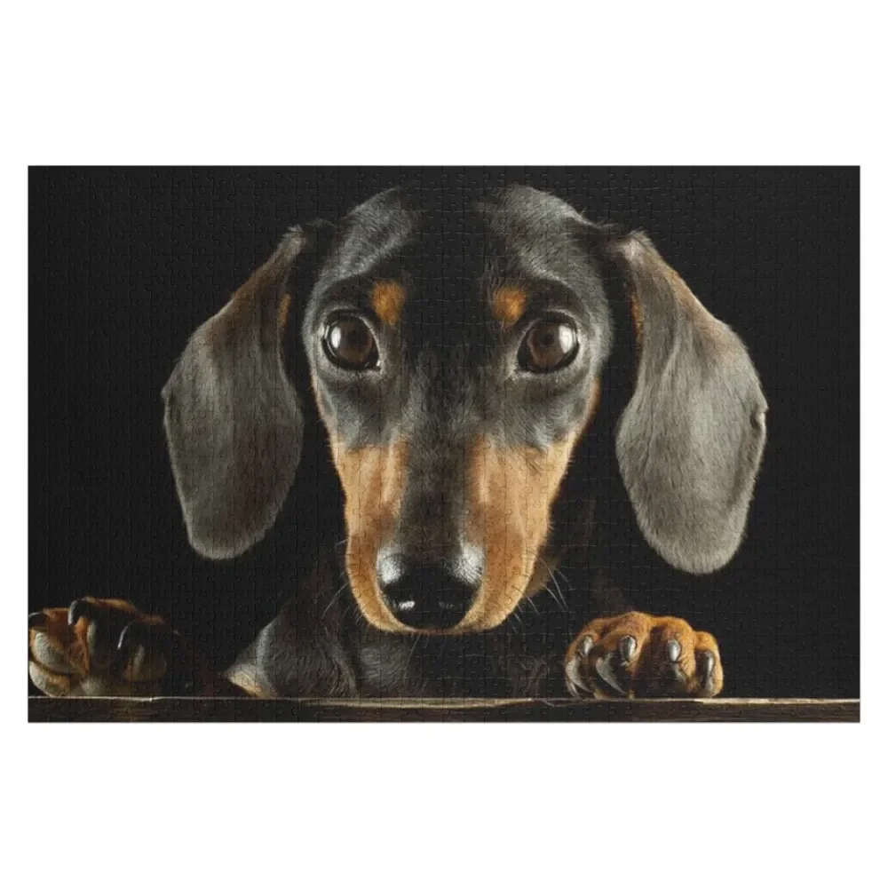 

Dachshund Dog photo portrait Jigsaw Puzzle With Personalized Photo Baby Toy Jigsaw For Kids Puzzle