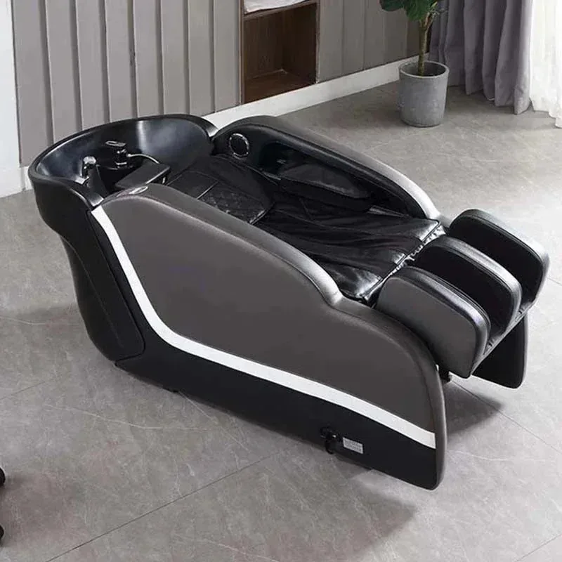 2025 Hair Salon Washing Chair Head Spa Shampoo Bed Electric Therapy Thai Massage Shampoo Pedicure Spa Bed