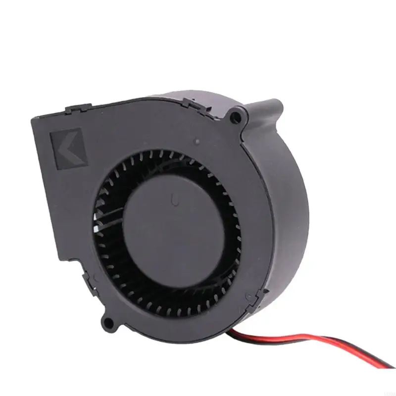 12V High Speed Blower Fan for BBQ Grill Cooling and Case Ventilation 97x33mm 5500RPM Centrifugal Fan with 5.5x2.1mm Input view 2