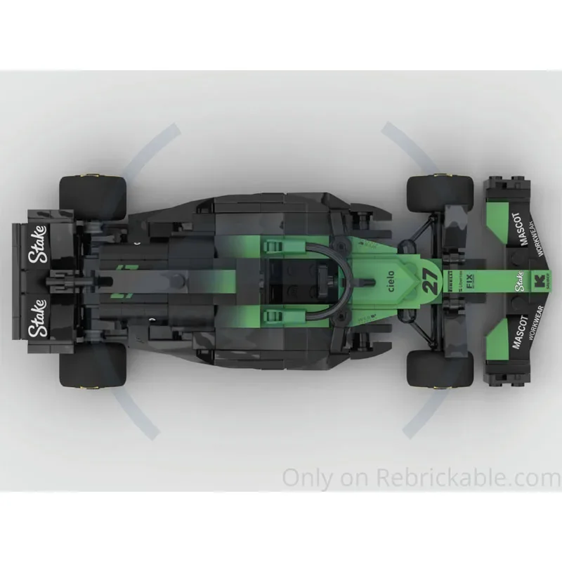 

MOC-223039 New F1 Formula Car Building Block Model 298 PartsMOC Creative Boy Kids Birthday Christmas Building Blocks Toy Gift
