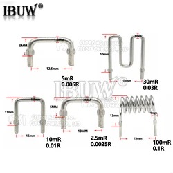 10PCS Constantan resistance/ ibuw sampling resistor 0.001R ~ 0.1R pitch 10mm 12.5mm 15mm 20mm /1mR ~ 100mR 10mR 5mR 0.005R 0.02R