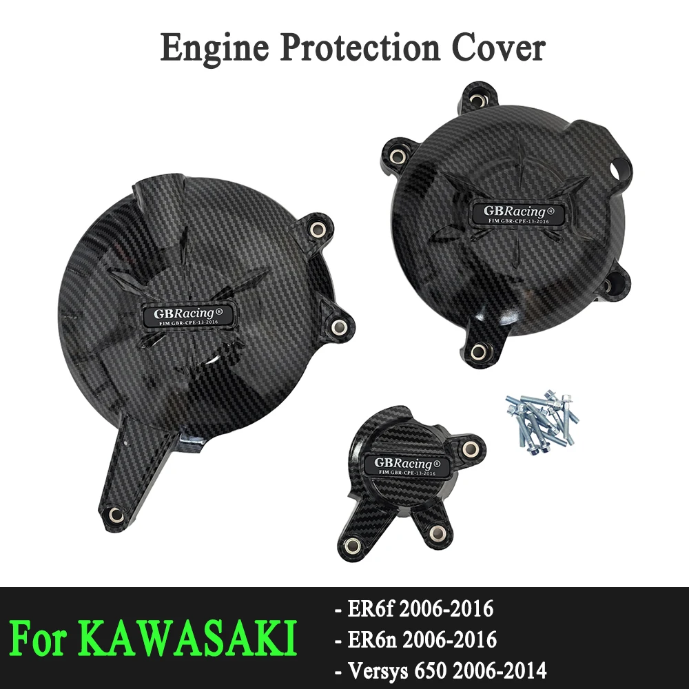 

GB Racing мотоциклы крышка двигателя защитный чехол для KAWASAKI ER-6N ER-6F ER6F ER6F 2006-2016 и Versys 650 2006-2014