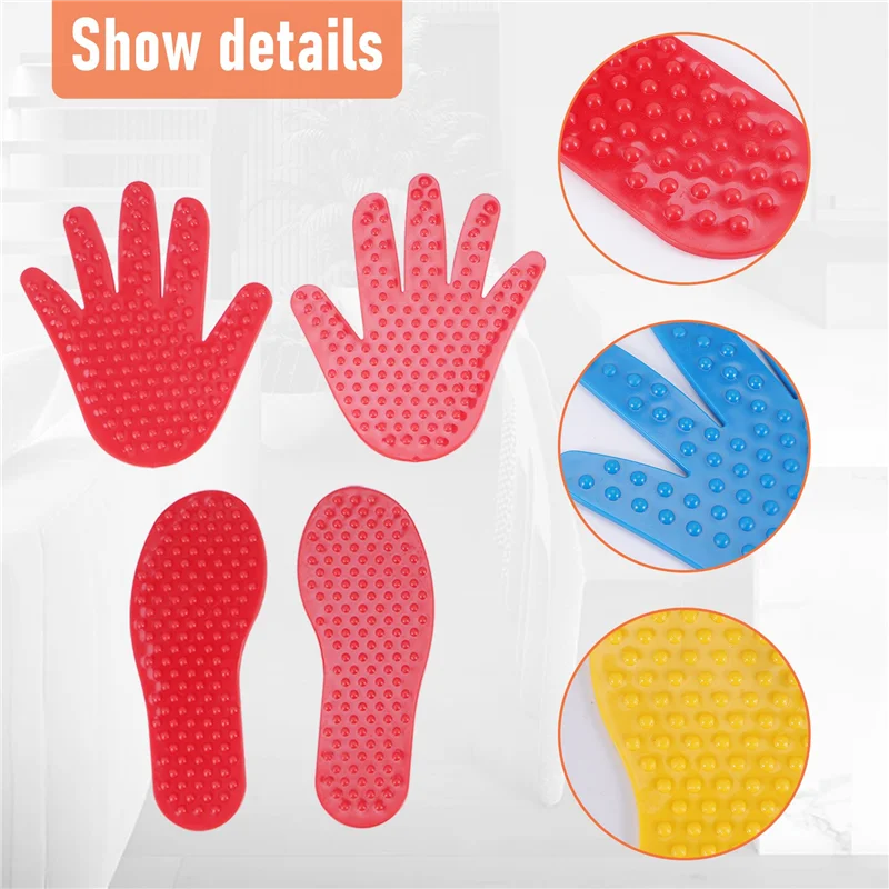 

FBIL-8 Pairs Hands And Feet Game 4 Color For Kids Jump Play Mat Sport Musculation Indoor Outdoor Game Props For Children