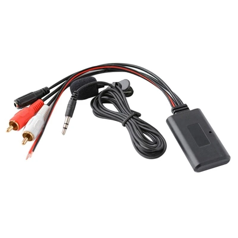 Bluetooth-compatible Receiver 2RCA AUX Stereo Music Home Car Adapter