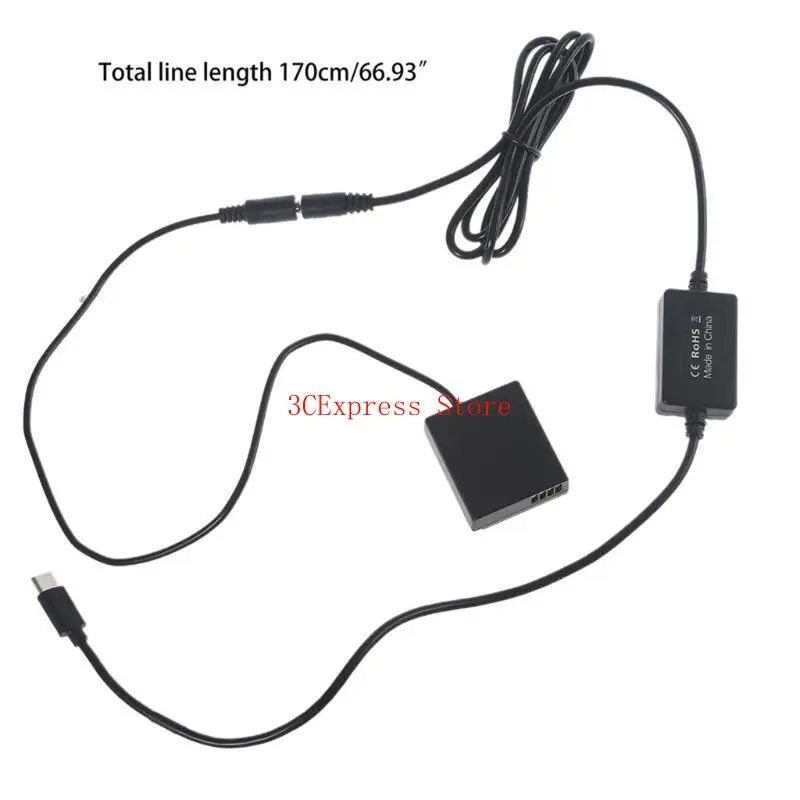 DCC11 لـ Coupler PD Adapter USB Type-C Cable لـ DMC-GX80 GX85 GF3 GF5