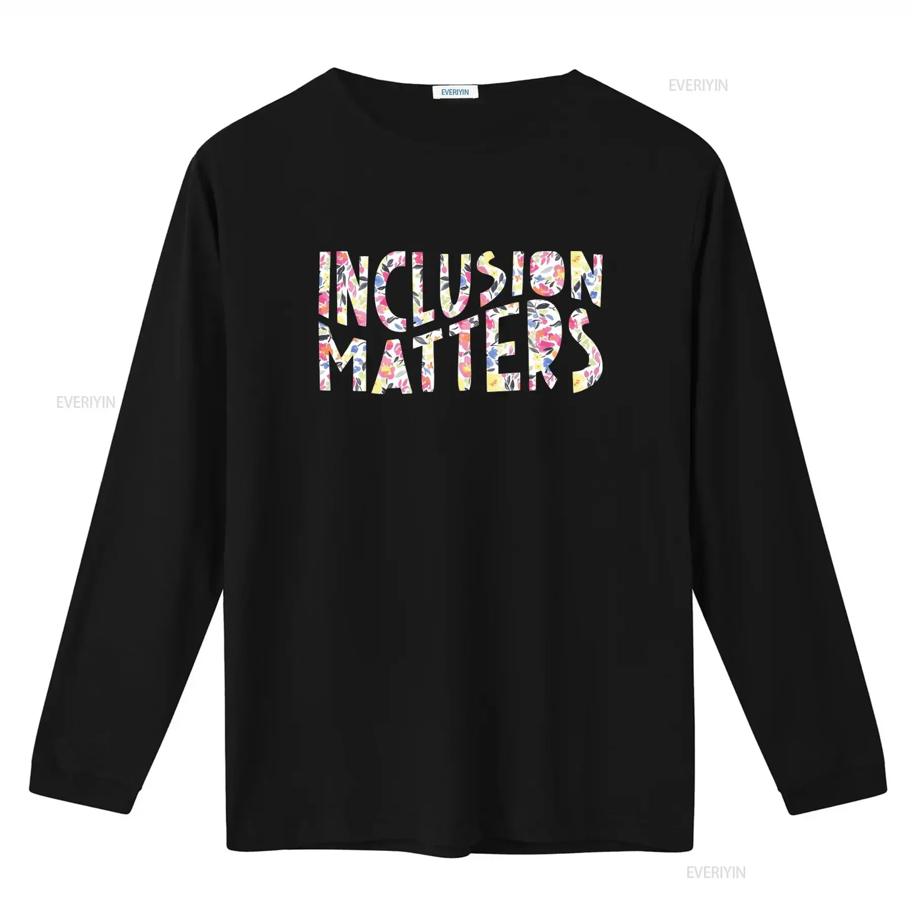 Inclusion Matters T Shirt Special Education Squad Autism Awareness Teacher Equality Neurodiversity Floral Print vintage Washed