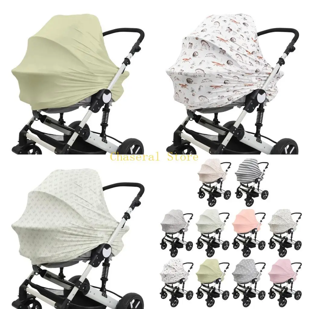 

E7CE Breathable Cotton Car Cover for Baby Comfortable Nursing Towel for Privacy
