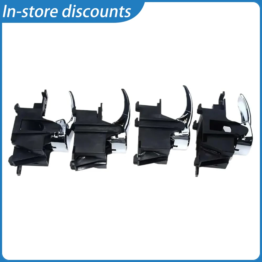 

4Pcs Right Side Inner Door Handle for Nissan Navara D40 Pathfinder 2004-2014, Quality Replacement, OEM 80671-4X02B 80670-4X02B