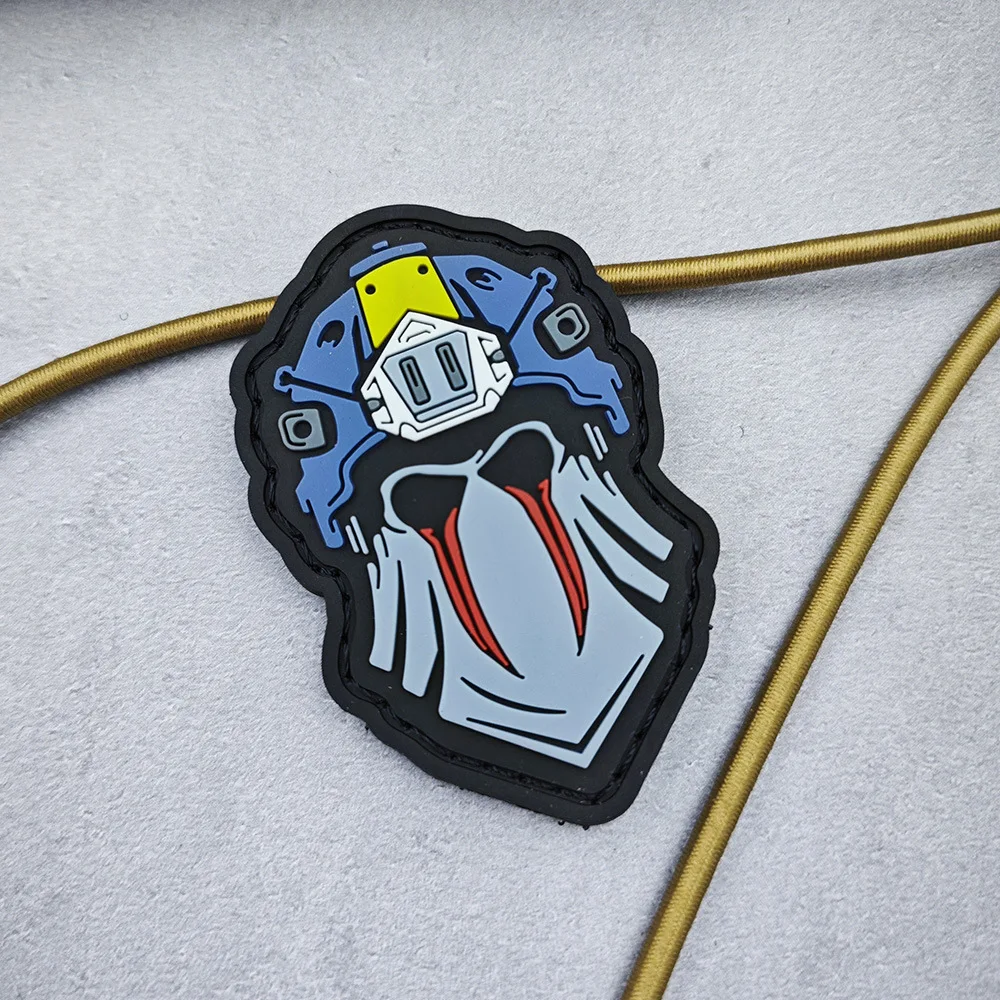 PVC Weichgummi-Patch Abzeichen Harz-Etikett Call of Duty COD19 20 König Taktischer Totenkopf – Detail 4