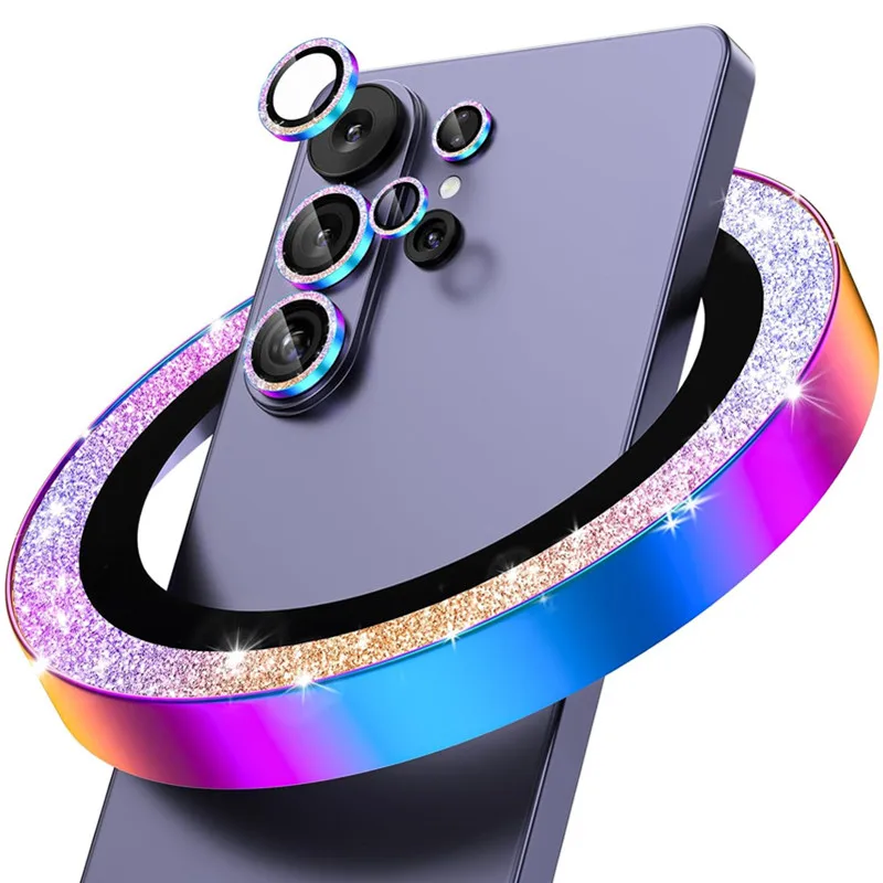 Bling Glitzer Kameralinsen-Schutz für Samsung Galaxy S26 Plus S25 S26 Ultra S26+ Metall-Glas-Ring Individuelle Linsenabdeckung