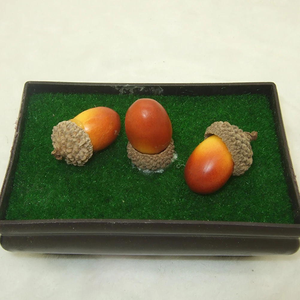 

50 Pcs Simulated Pine Cone Ornaments Acorn Model Photo Props Artificial Home Decoration Fake Teaching Tools Display ItemPlant