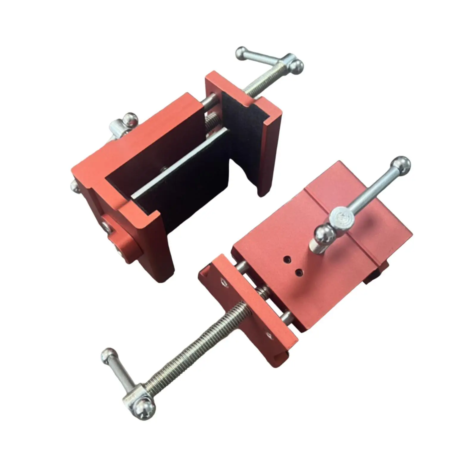 2Pcs Cabinet Clamps Woodworking Carpentry Red Easy to Use Metal Adjustable