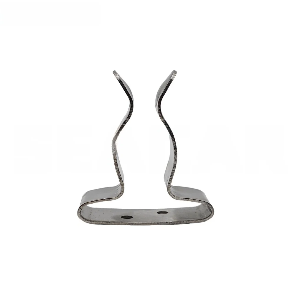 Silver Boat Hook Clip Multi Purpose Boat Accessory Fishing Rod Holder Marine Spring Clip Spring Loaded Mechanism